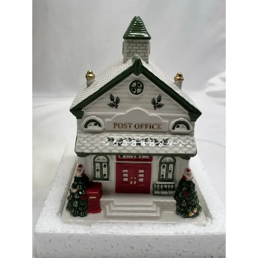 Spode Christmas Tree Miniature Village Post Office Decoration